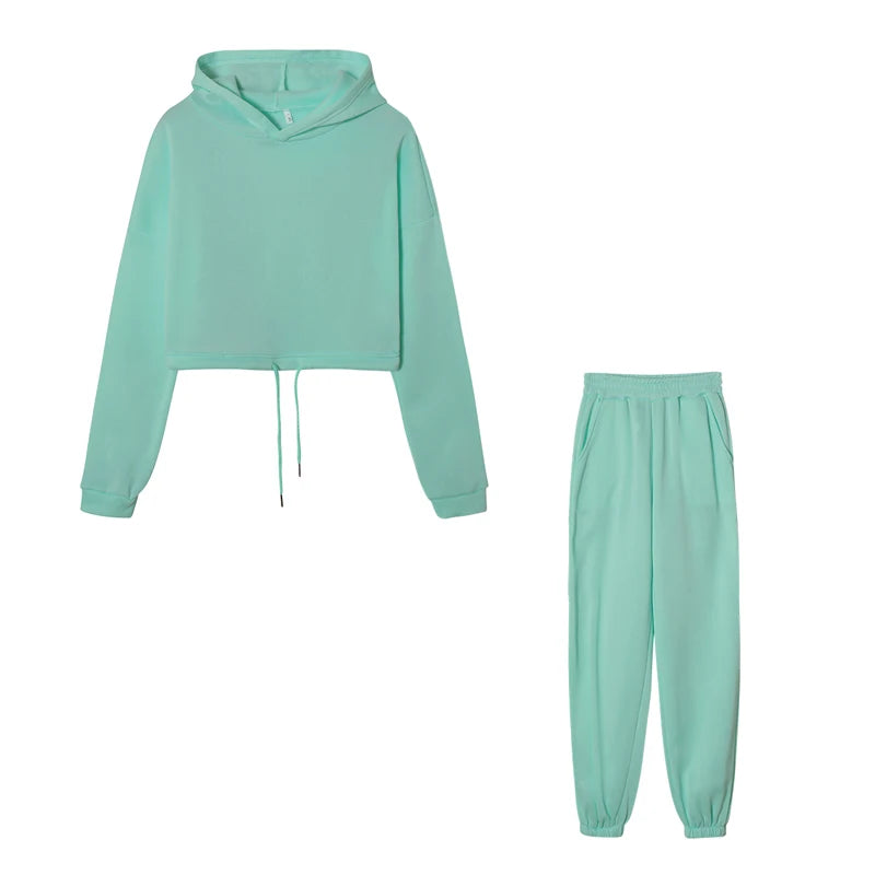 Women’s Long-Sleeve Sportswear Set – Casual Fashion Two-Piece Outfit Style Heaven