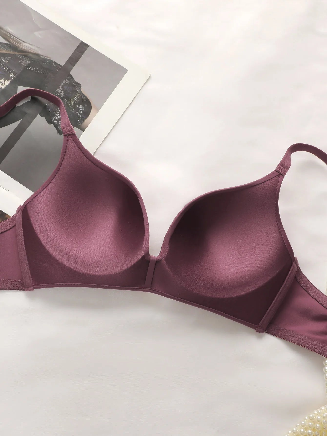 Butterfly Lace Wireless Lingerie Set – Sexy Solid Color 2-Piece Style Heaven