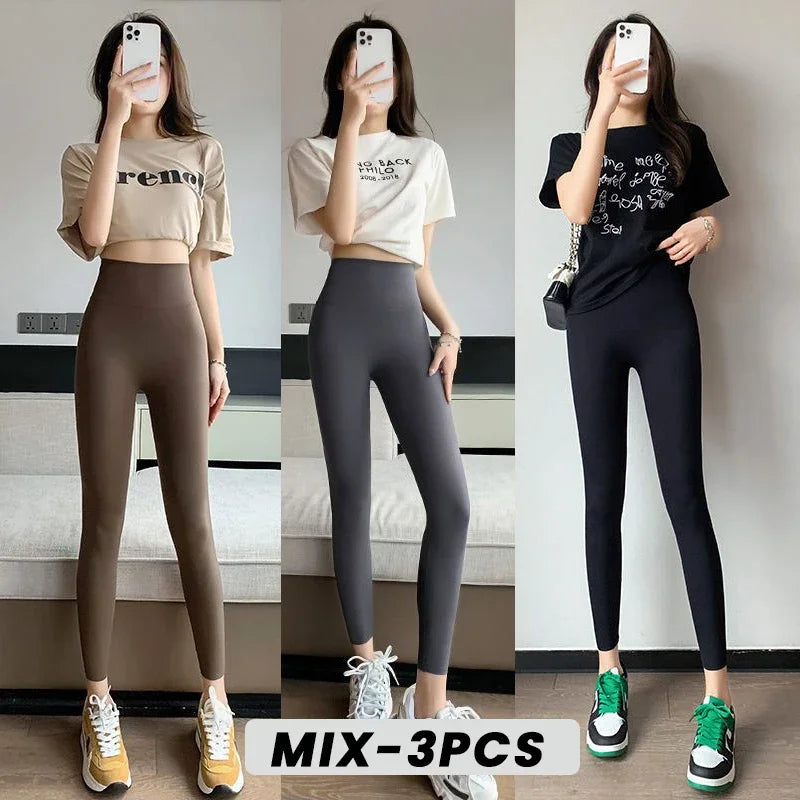 Women’s High Waisted Seamless Leggings Sports Fitness Yoga Pants Gym Leggings | Elastic Shark Cycling Pants for Summer Style Heaven