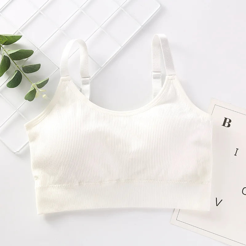 Sexy Gathered Tube Top Bra – No Steel Ring, Soft Cotton Lingerie Style Heaven