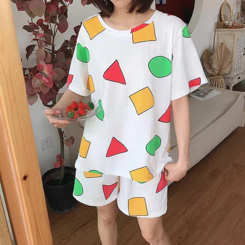 Cotton Pajama Set – Japanese-Style Summer Short-Sleeve Sleepwear for Couples Style Heaven