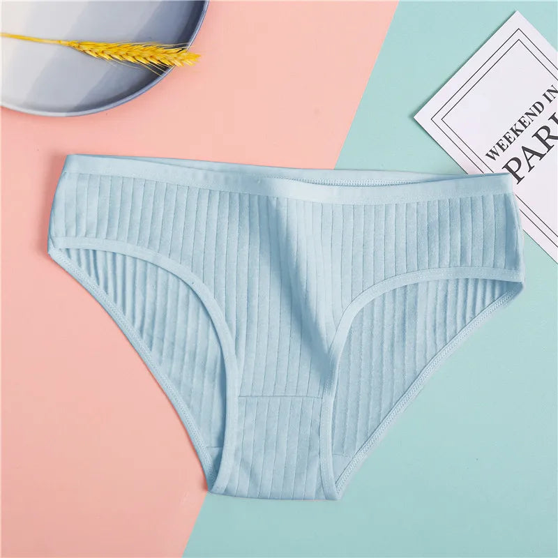 FINETOO 3-Piece Women's Cotton Underwear Set – Soft & Sexy Solid Color Panties - Style Heaven