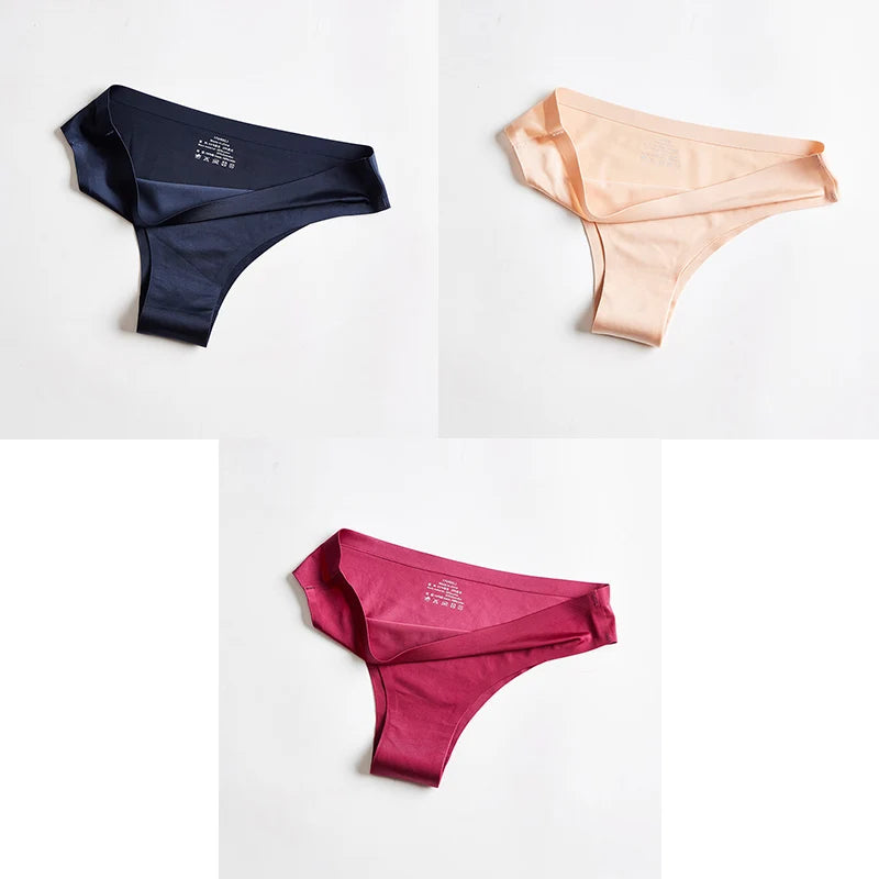 Women's Seamless Thong – Ice Silk T-Back G-String, Sexy & Breathable Fitness Lingerie Style Heaven