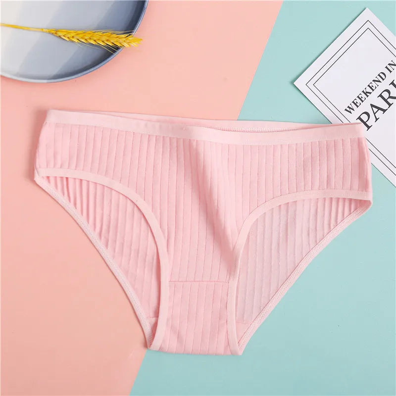 FINETOO 3-Piece Women's Cotton Underwear Set – Soft & Sexy Solid Color Panties - Style Heaven