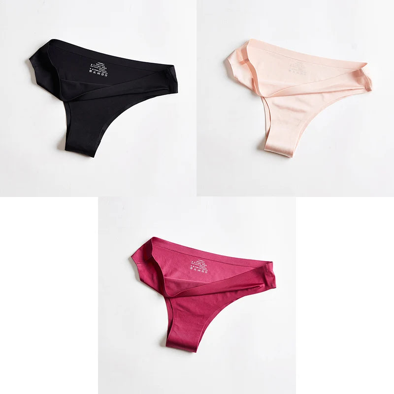 Women's Seamless Thong – Ice Silk T-Back G-String, Sexy & Breathable Fitness Lingerie Style Heaven