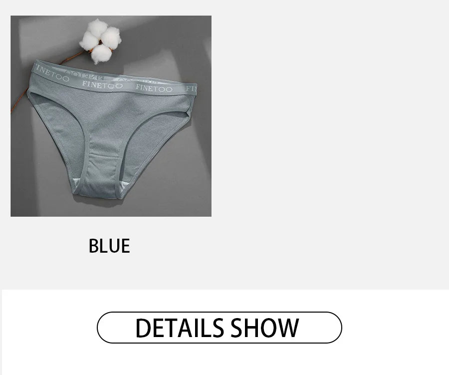 FINETOO 3-Piece Women's Cotton Underwear Set – Soft & Sexy Solid Color Panties - Style Heaven