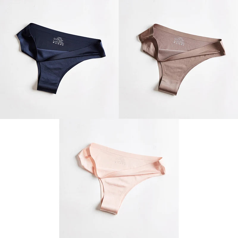 Women's Seamless Thong – Ice Silk T-Back G-String, Sexy & Breathable Fitness Lingerie Style Heaven