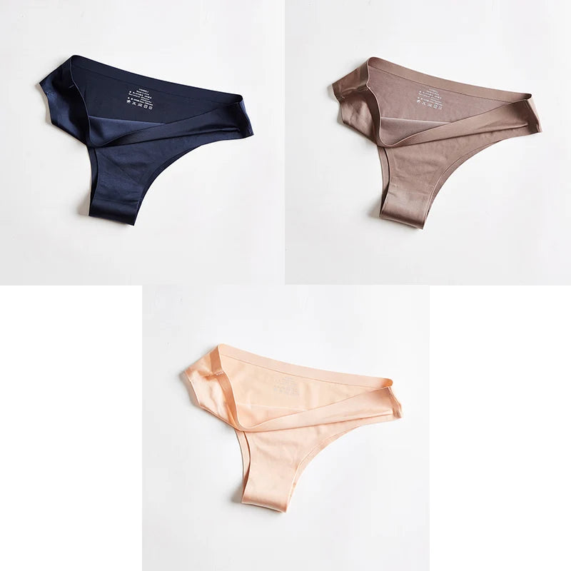 Women's Seamless Thong – Ice Silk T-Back G-String, Sexy & Breathable Fitness Lingerie Style Heaven