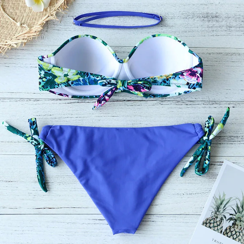 Floral Print Push-Up Bikini Set | Sexy Women’s Swimwear | Summer Beachwear - Style Heaven