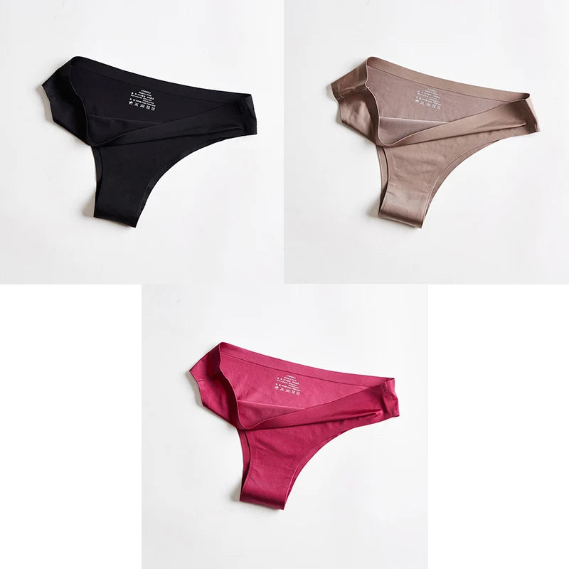 Women's Seamless Thong – Ice Silk T-Back G-String, Sexy & Breathable Fitness Lingerie Style Heaven