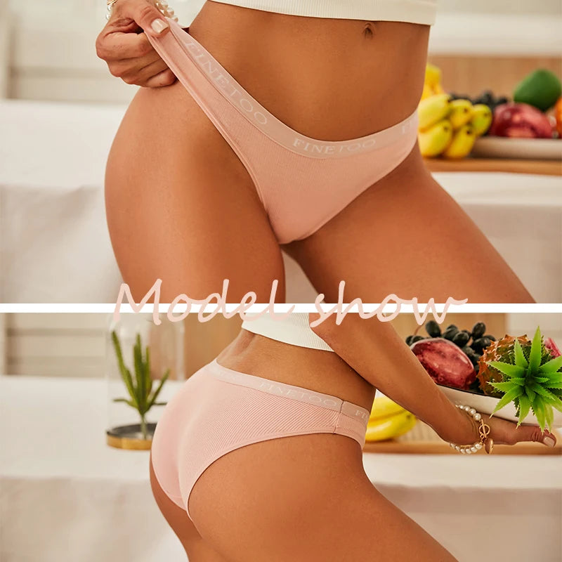FINETOO 3-Piece Women's Cotton Underwear Set – Soft & Sexy Solid Color Panties - Style Heaven