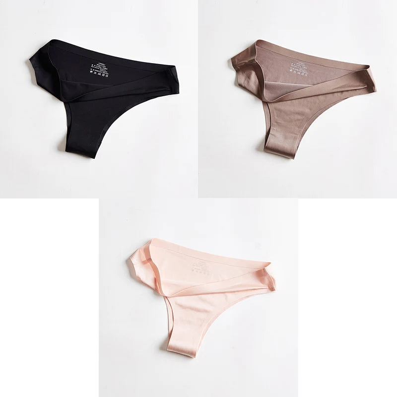 Women's Seamless Thong – Ice Silk T-Back G-String, Sexy & Breathable Fitness Lingerie Style Heaven