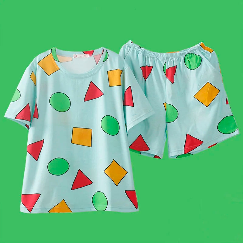 Cotton Pajama Set – Japanese-Style Summer Short-Sleeve Sleepwear for Couples Style Heaven