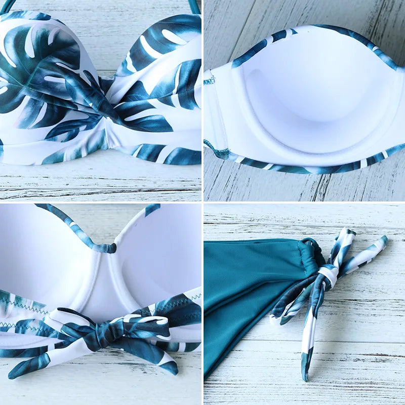 Floral Print Push-Up Bikini Set | Sexy Women’s Swimwear | Summer Beachwear - Style Heaven
