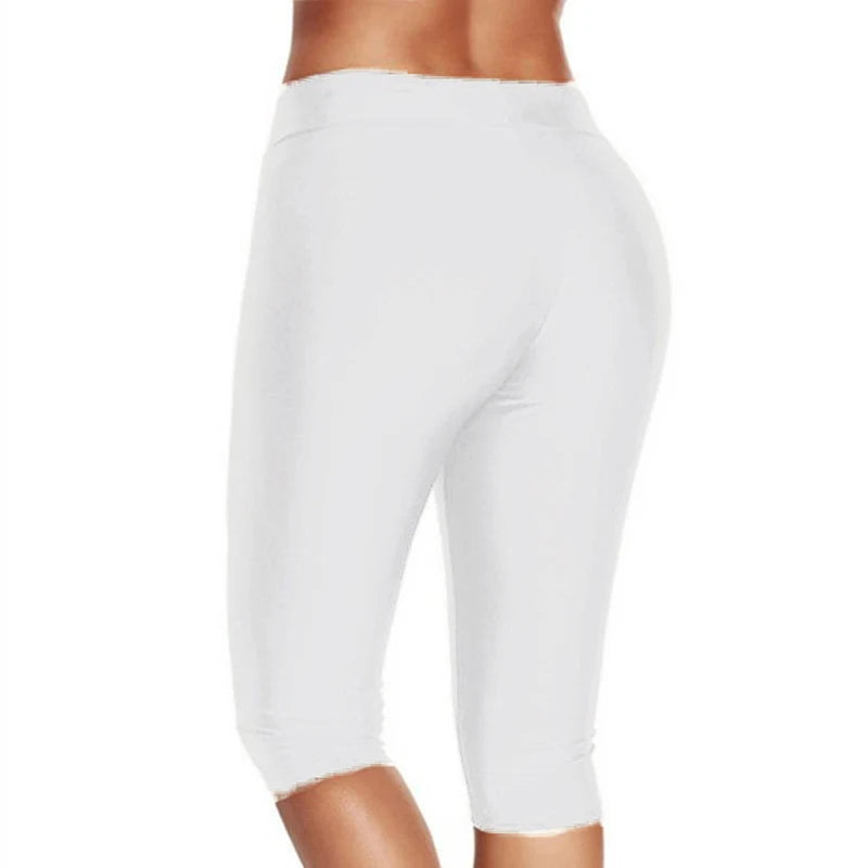 High Waist Push Up Fitness Leggings Crop Wide Waistband Cycling Short Leggings Workout Jogging for Women Training Leggings Style Heaven