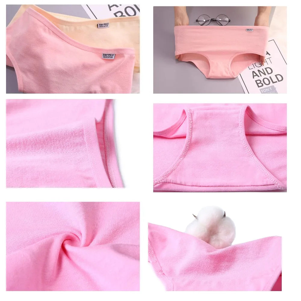 7Pcs/Lot Plus Size Women's Cotton Panties – Soft & Comfortable Briefs, Sexy Lingerie Underwear (M-4XL) Style Heaven