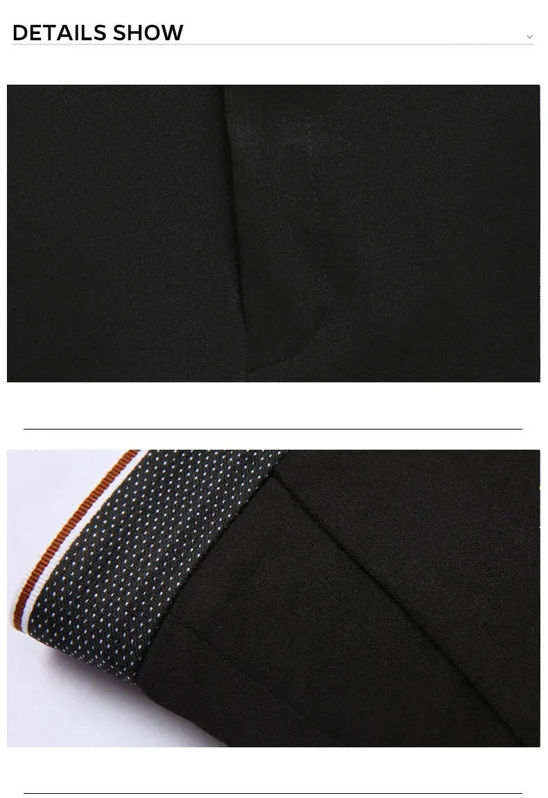 Men’s Summer Business Casual Suit Pants – Elastic Waist, Straight Fit Formal Trousers (Plus Size 28-40) - Style Heaven