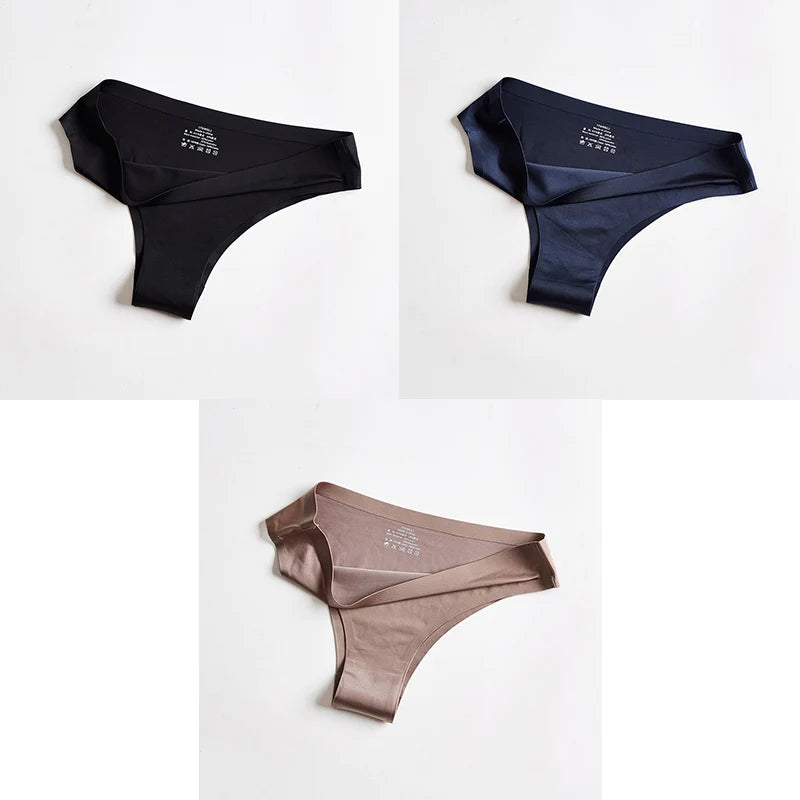 Women's Seamless Thong – Ice Silk T-Back G-String, Sexy & Breathable Fitness Lingerie Style Heaven