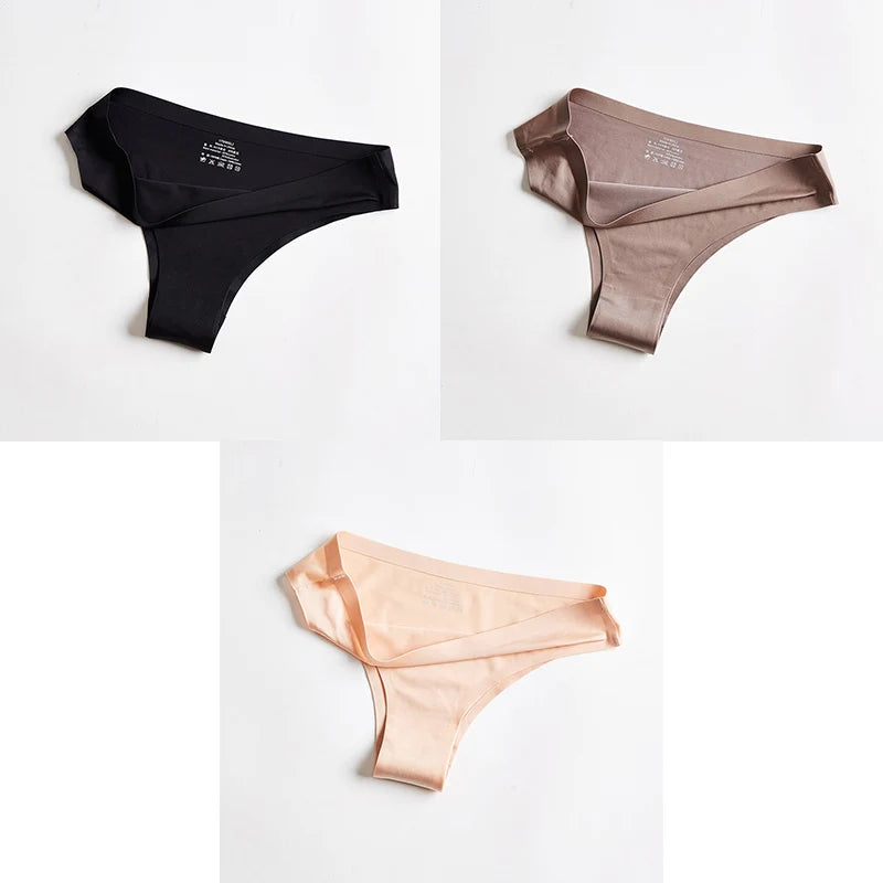 Women's Seamless Thong – Ice Silk T-Back G-String, Sexy & Breathable Fitness Lingerie Style Heaven