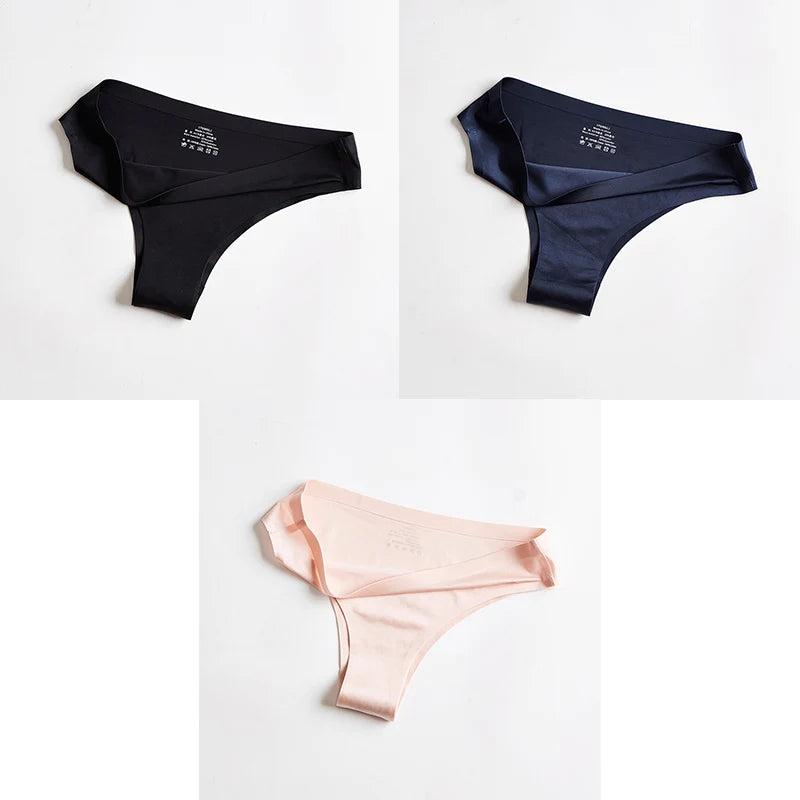 Women's Seamless Thong – Ice Silk T-Back G-String, Sexy & Breathable Fitness Lingerie Style Heaven