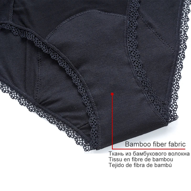 Leakproof Menstrual Panties – 4-Layer Absorbent Underwear for Heavy Flow | Plus Size