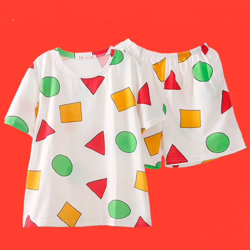 Cotton Pajama Set – Japanese-Style Summer Short-Sleeve Sleepwear for Couples Style Heaven