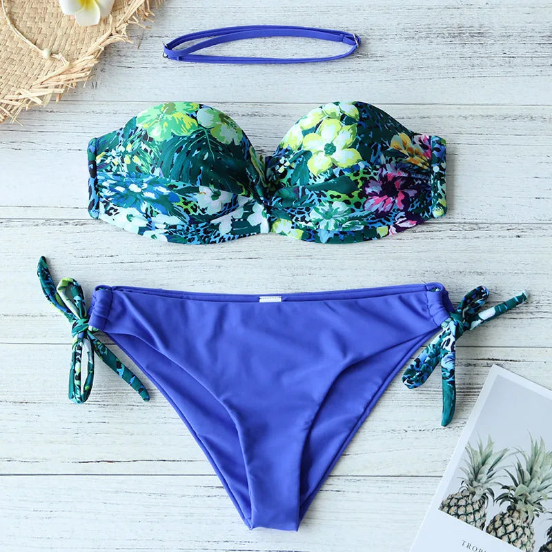 Floral Print Push-Up Bikini Set | Sexy Women’s Swimwear | Summer Beachwear - Style Heaven