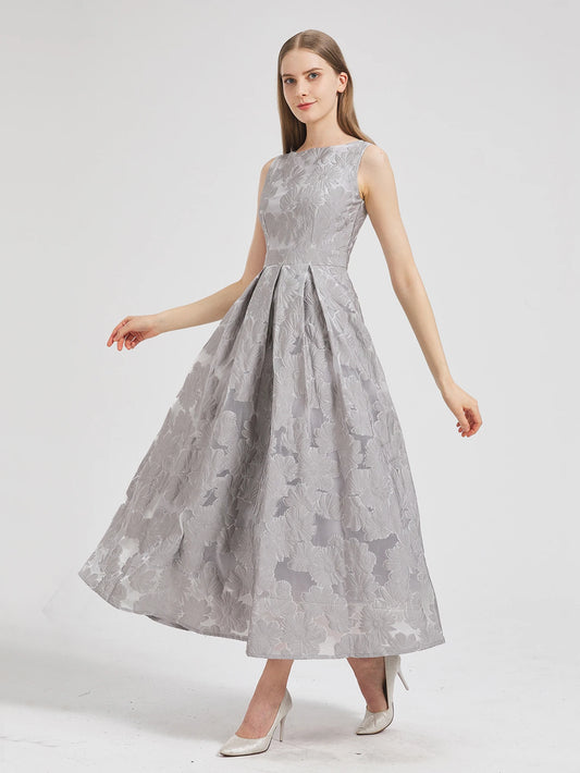 Women’s 2024 New Fashion Organza Flower Embroidery Long Dress – Elegant Sleeveless Evening Prom Dress Style Heaven