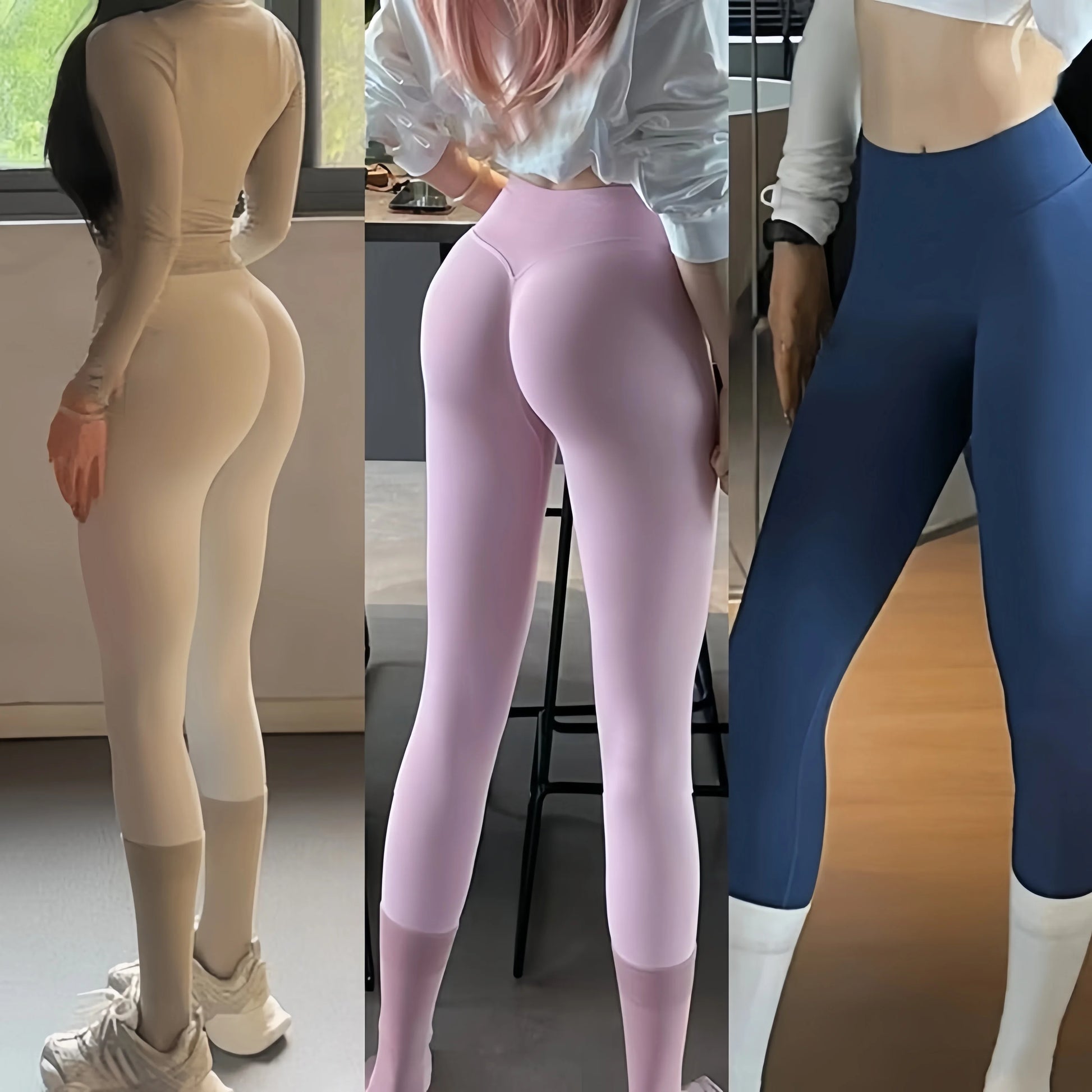 Women's Seamless Scrunch Butt Yoga Leggings – High Waist, Quick-Dry Gym & Running Pants Style Heaven