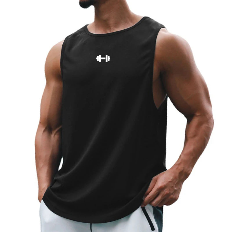 Men’s Summer Gym Tank Top – Quick-Dry Sleeveless Fitness Training Shirt Style Heaven