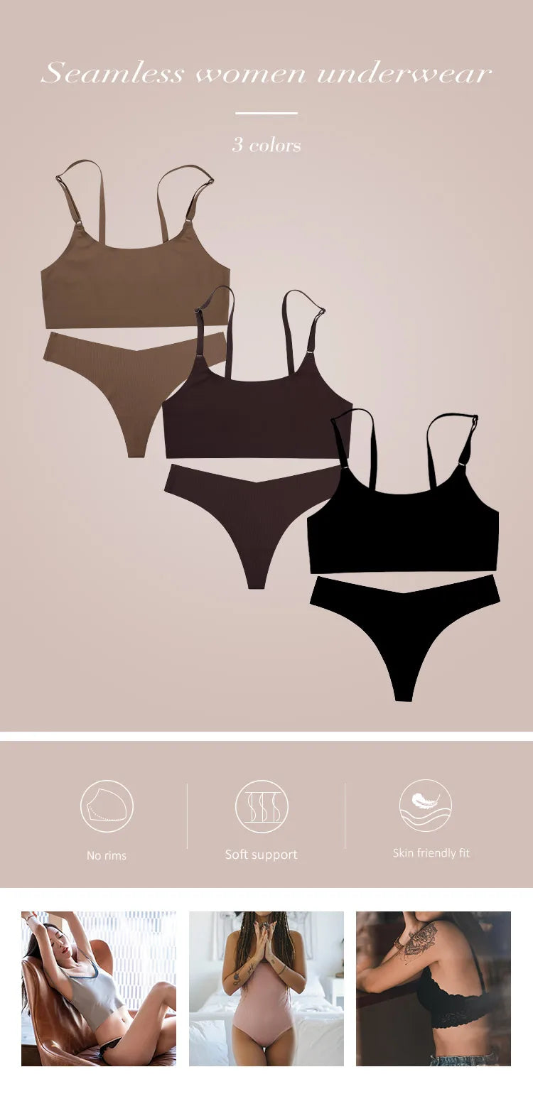 Seamless Ice Silk Bra & Panty Set – Wireless, Ultra-Soft, High-Quality Lingerie for Women Style Heaven