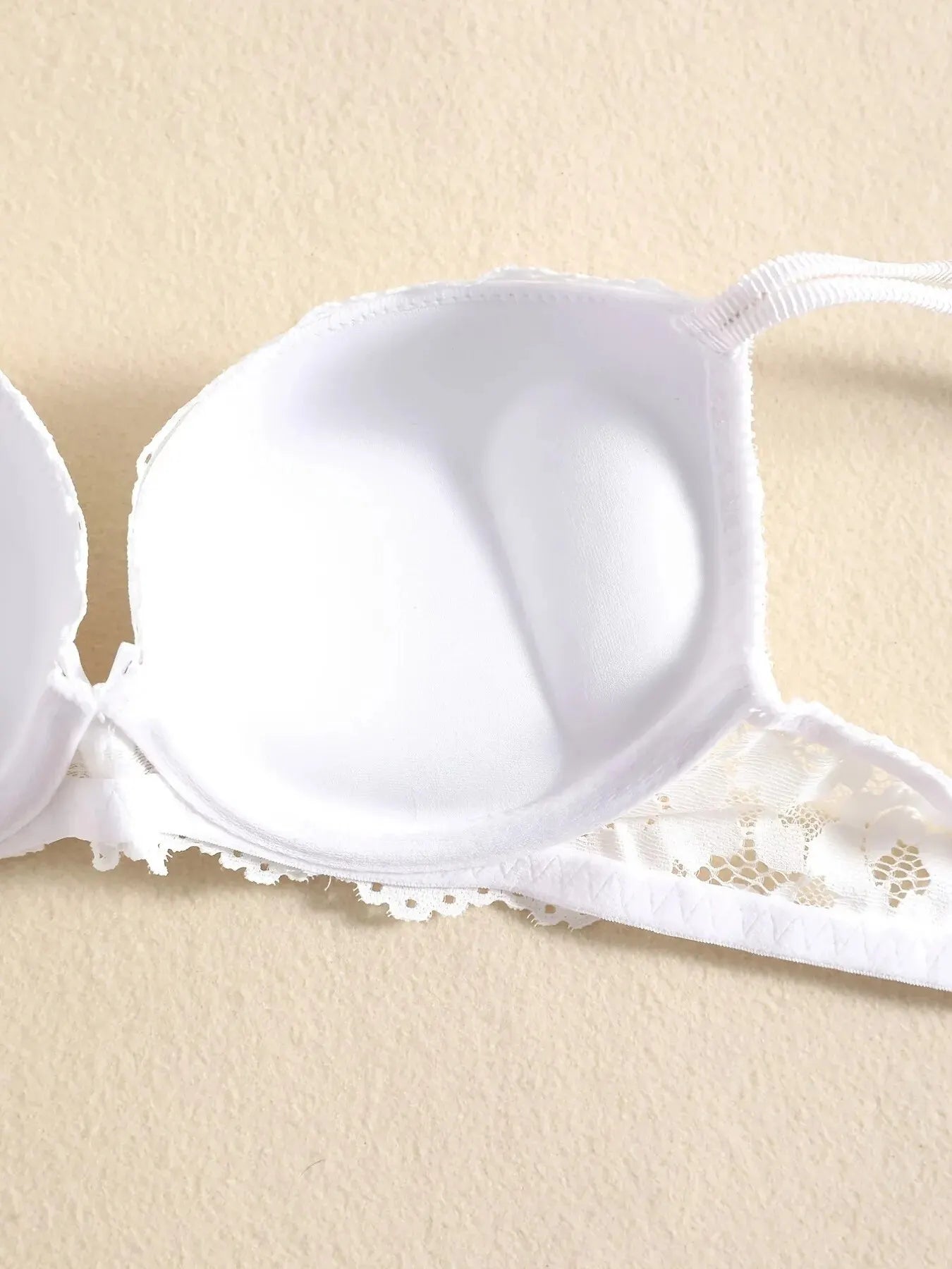Elegant Lace Embroidery Lingerie Set – Push-Up Bra & Sheer Panty, Breathable Fabric, Perfect for Valentine's Day Style Heaven