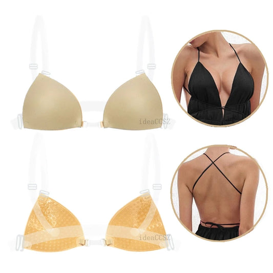 Silicone Sticky Bra – Invisible Backless Plunge U-Neck Adhesive Lift Bra