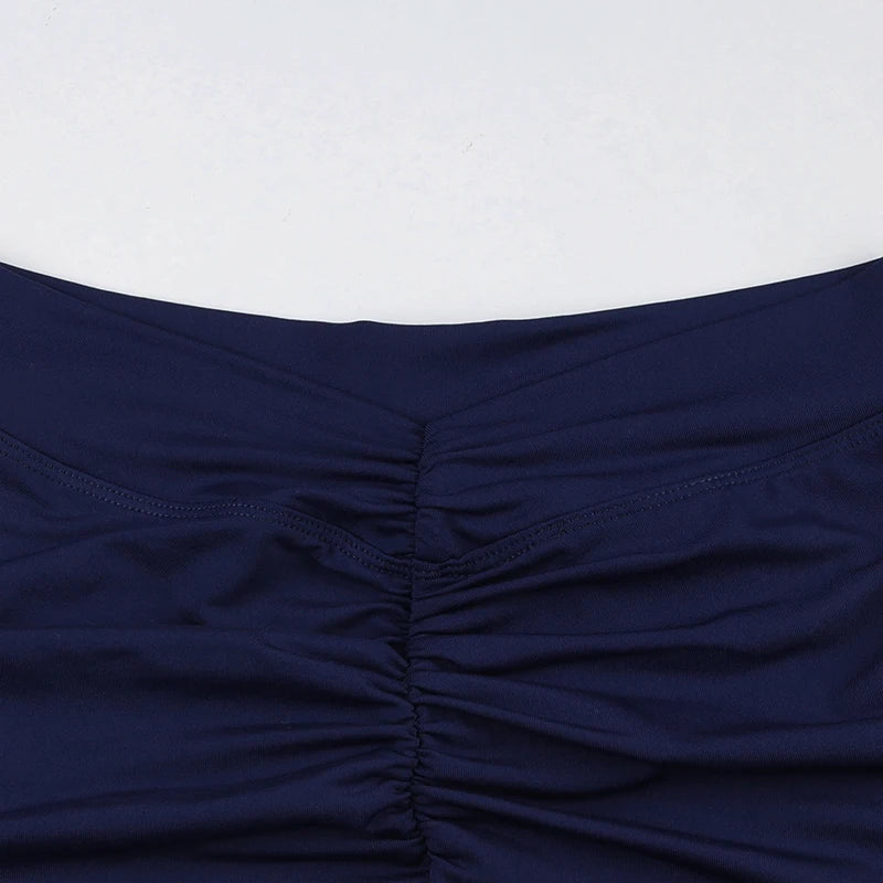 Rockmore Pleated High Waist Yoga Shorts – Butt Lifting & Tummy Control Fitness Shorts for Women Style Heaven