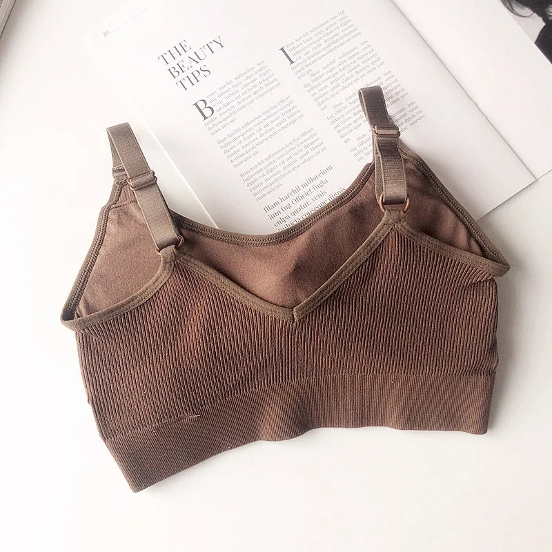 Sexy Gathered Tube Top Bra – No Steel Ring, Soft Cotton Lingerie Style Heaven