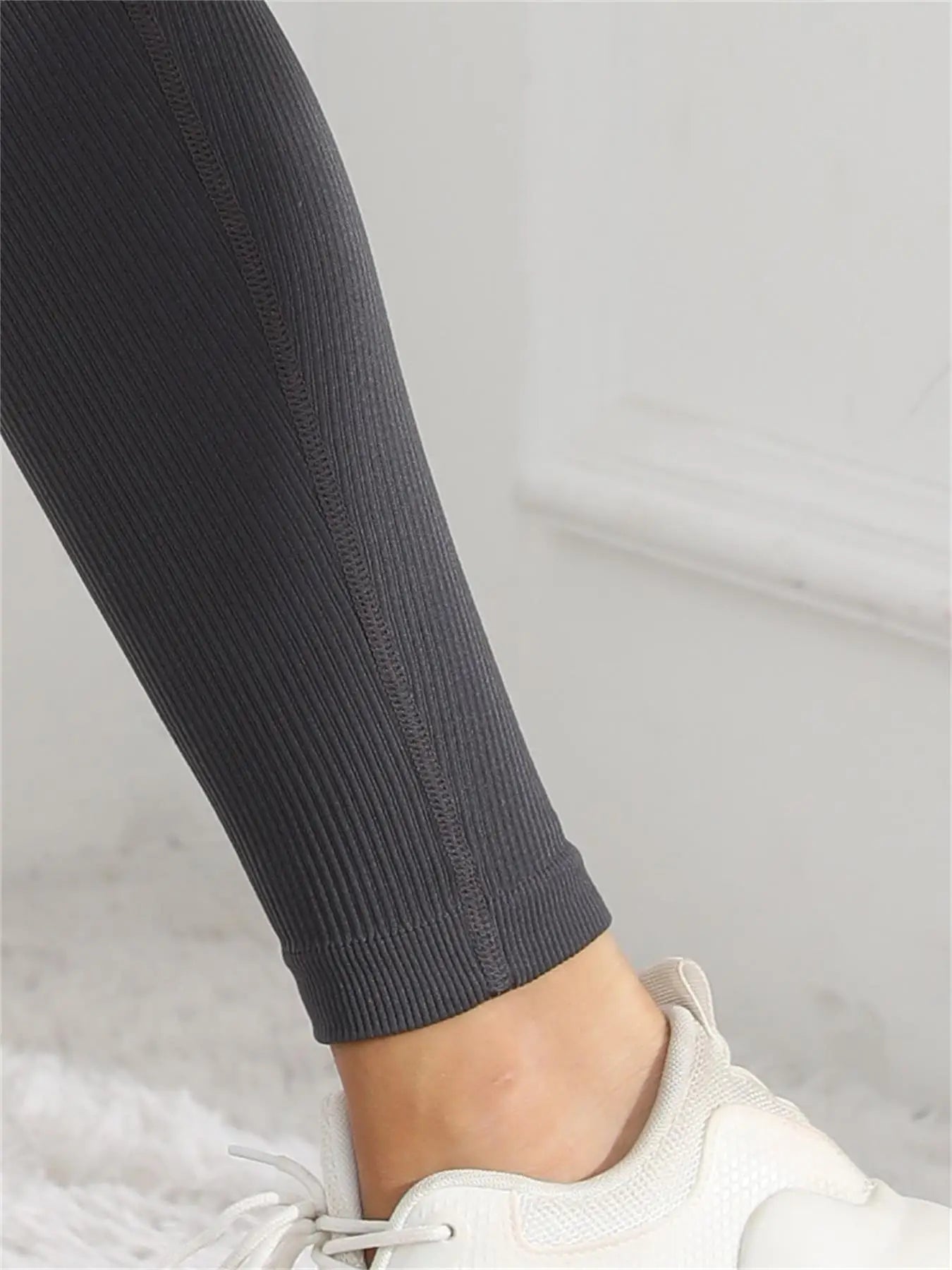 High Waisted Seamless Ribbed Yoga Leggings – Fall & Winter Fitness Tights for Women Style Heaven