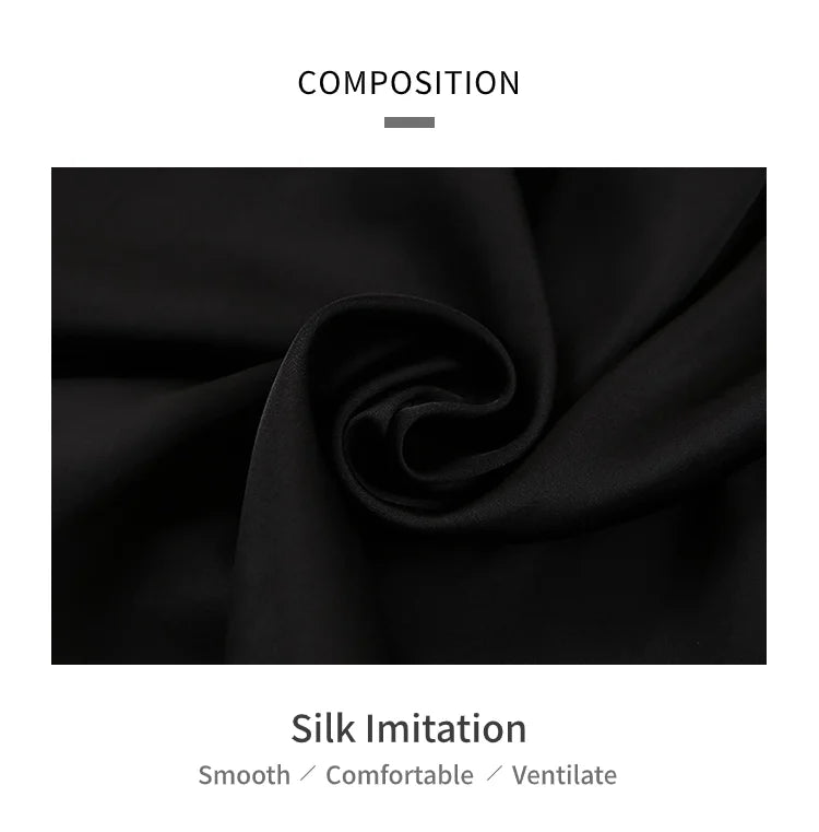Silk Satin Pajama Set – Elegant 2-Piece Button-Down Sleepwear Style Heaven