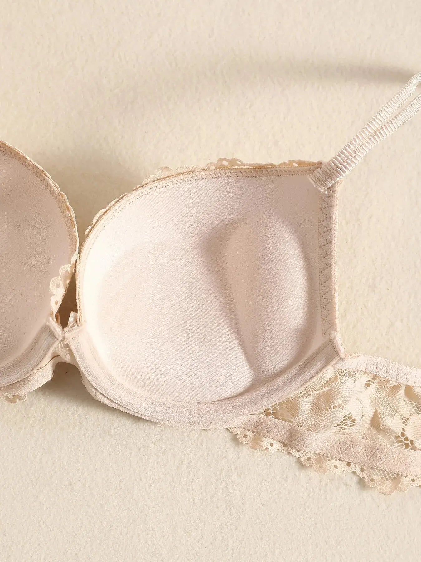 Elegant Lace Embroidery Lingerie Set – Push-Up Bra & Sheer Panty, Breathable Fabric, Perfect for Valentine's Day Style Heaven