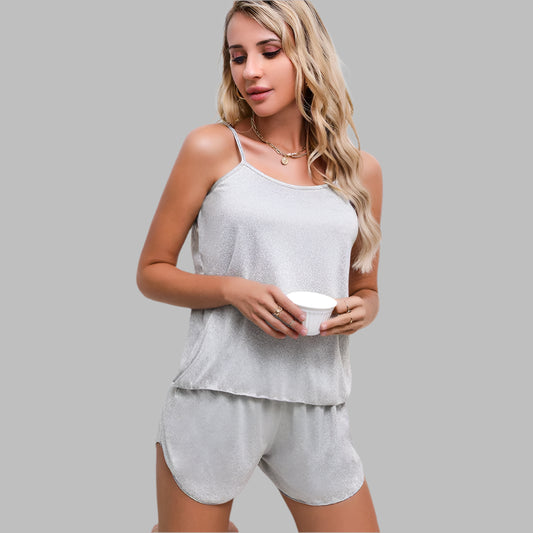 Women's Smooth & Soft Pajama Set – Camisole & Shorts Sleepwear Style Heaven