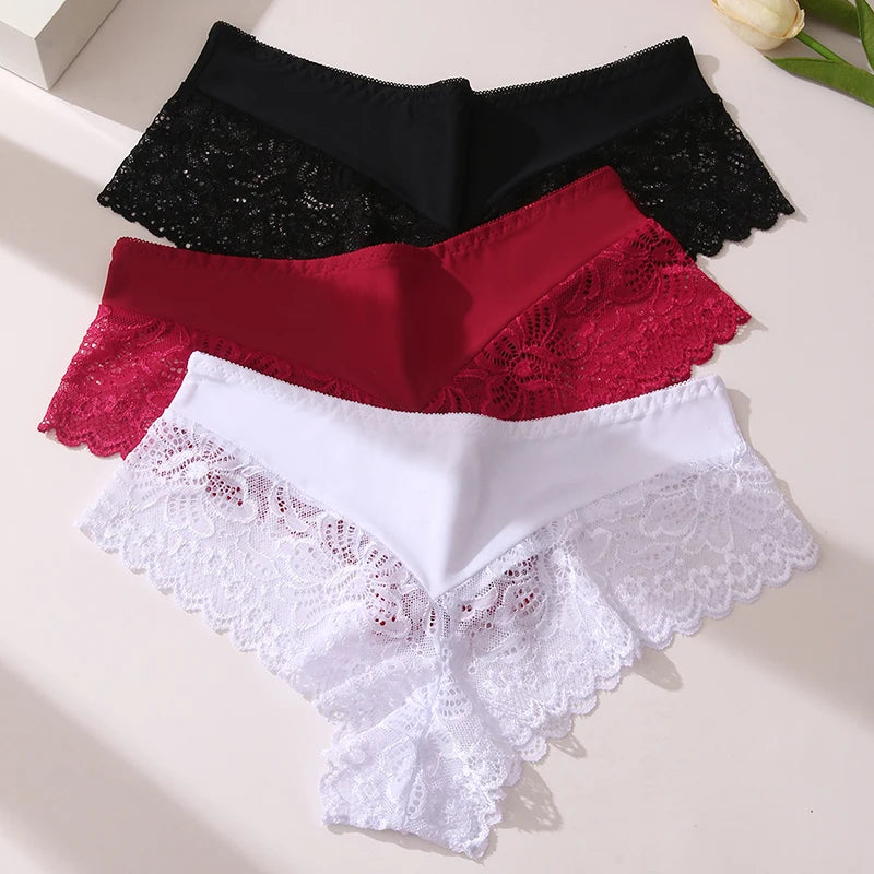 3-Pack Lace Panties – Soft, Sexy & Breathable Women’s Briefs Style Heaven