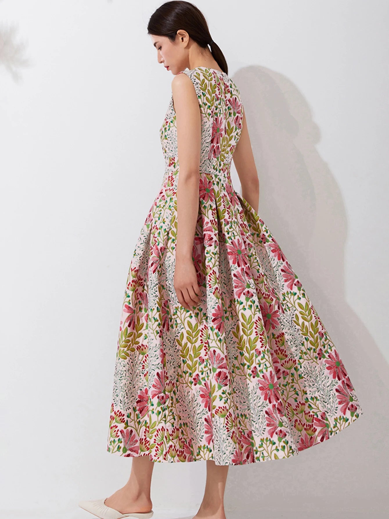 Women’s Summer Vintage Maxi Dress – Elegant Boho Floral Sleeveless Party Dress Style Heaven