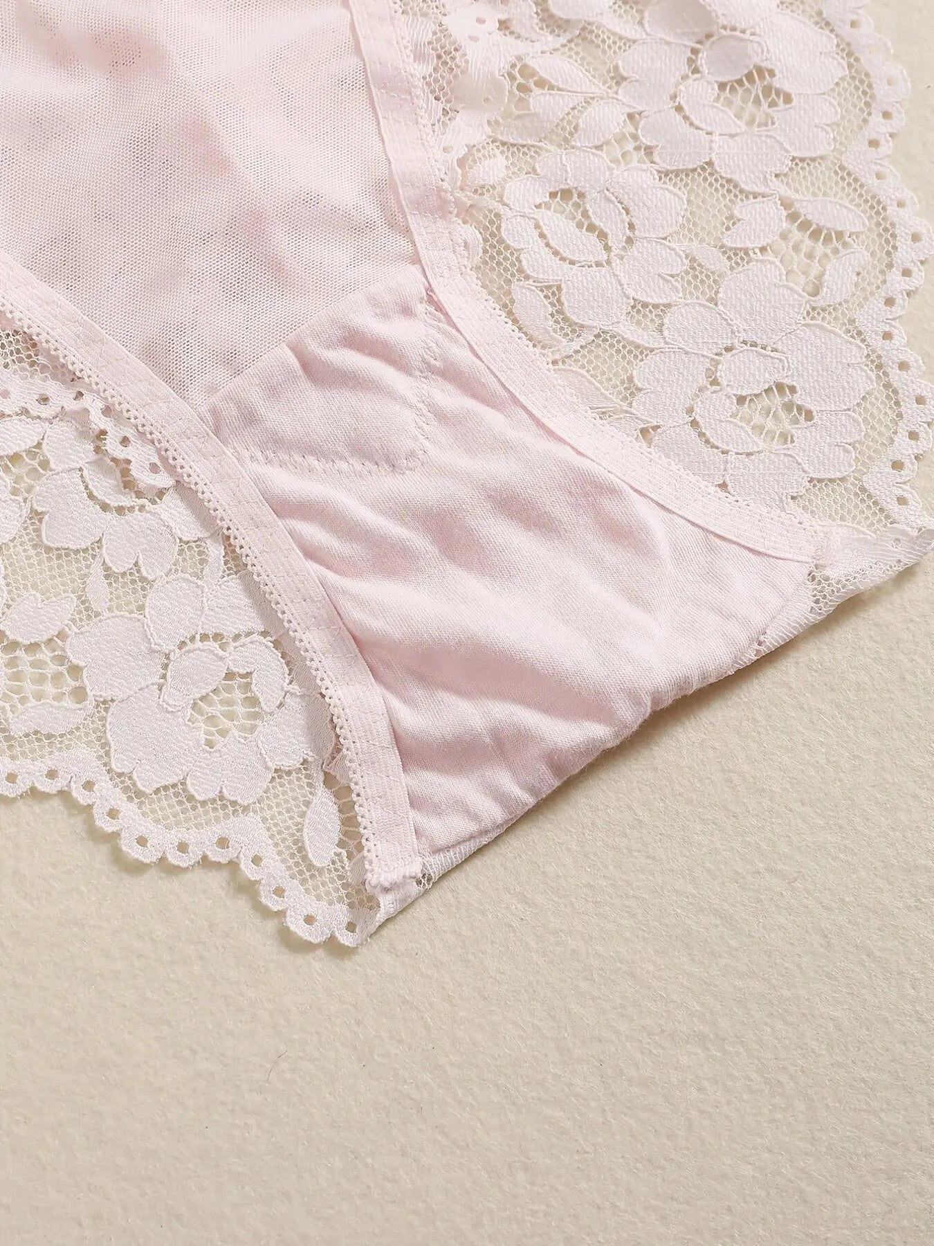 Elegant Lace Embroidery Lingerie Set – Push-Up Bra & Sheer Panty, Breathable Fabric, Perfect for Valentine's Day Style Heaven