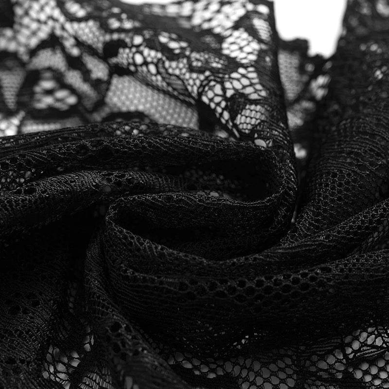 Sexy Lace See-Through Pajama Set – Breathable Suspender Shorts Sleepwear Style Heaven