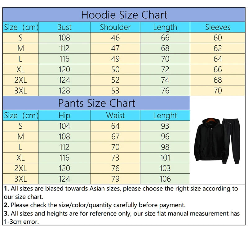 Men's Tracksuit 2024 – Zip-Up Hoodie & Sweatpants Sportswear Set Style Heaven