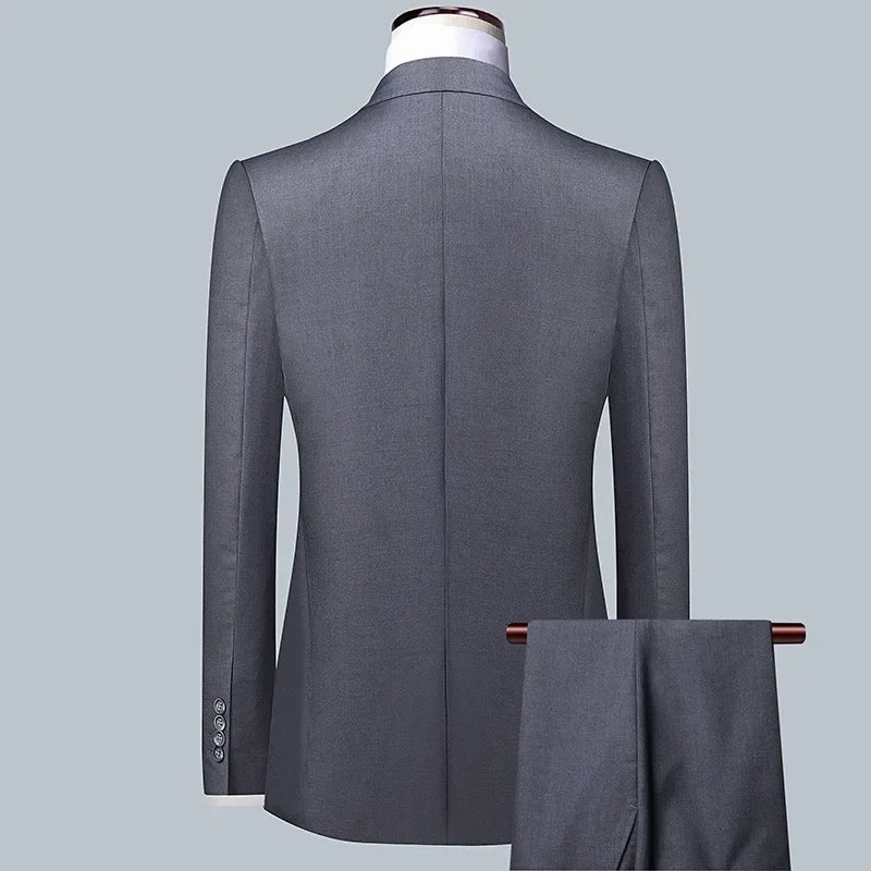Men’s 3-Piece Formal Suit Set – Blazer, Vest & Trousers for Business, Wedding, or Casual Wear (M-6XL) Style Heaven