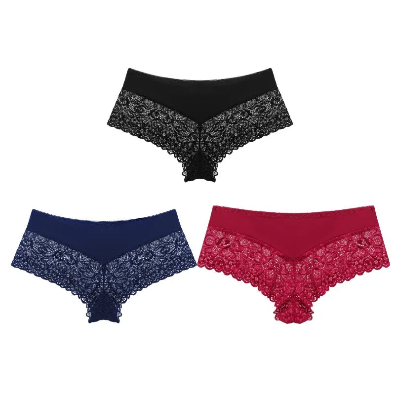 3-Pack Lace Panties – Soft, Sexy & Breathable Women’s Briefs Style Heaven
