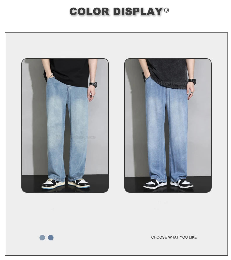 2025 Men’s Soft Baggy Vintage Jeans – Spring/Summer Streetwear Denim Style Heaven