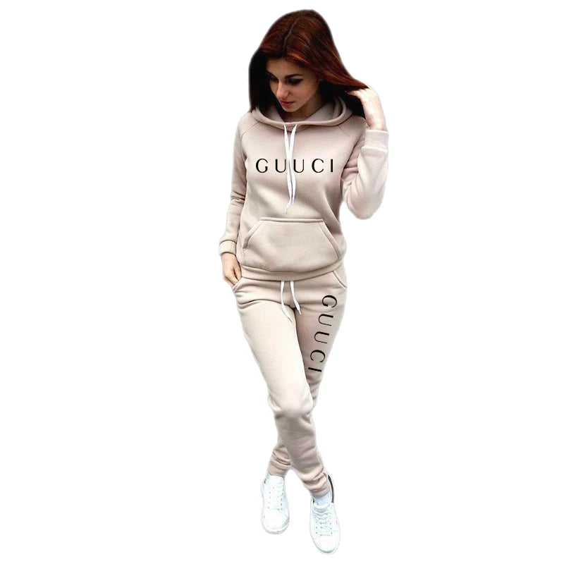 2025 Women’s Casual Tracksuit Set – Hoodie & Sweatpants Sports Jogging Outfit Style Heaven
