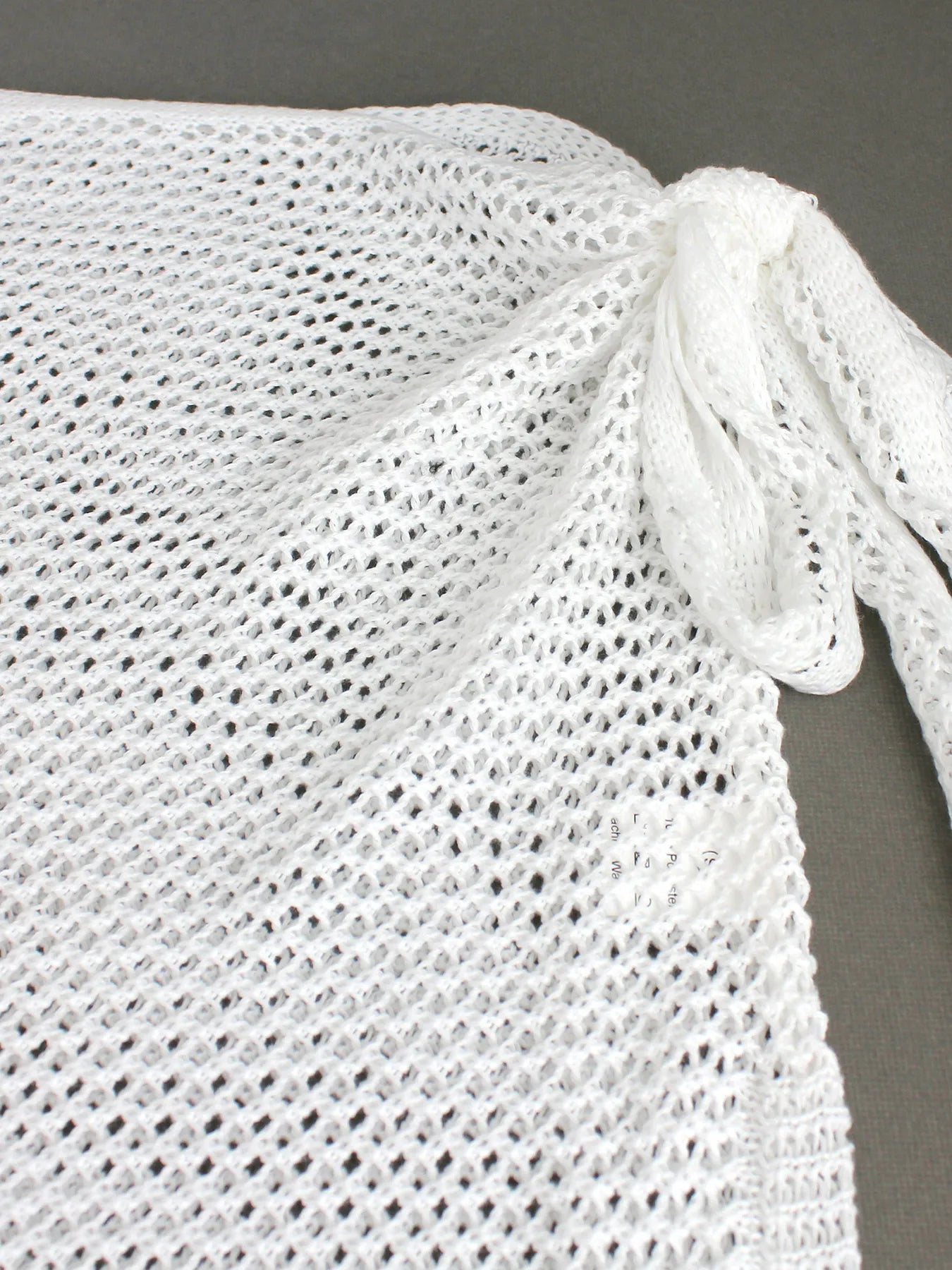 Women’s Knitted Short Skirt with Hollow Straps and Slit – Sexy Beach Cover-Up Shirt for Summer Style Heaven