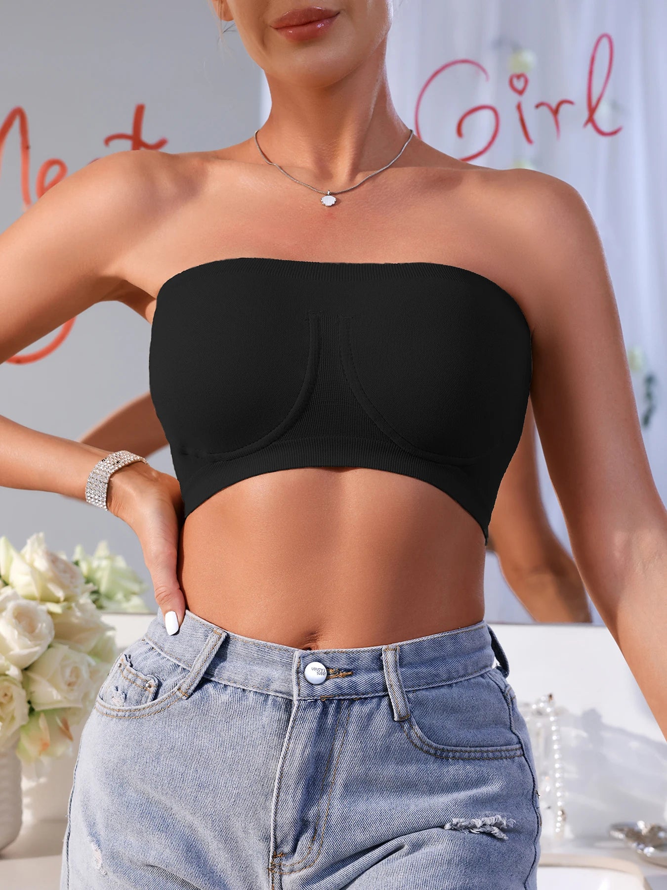 Women's Sexy Backless Strapless Bra – Breathable, High-Stretch, Comfortable & Wireless Lingerie Style Heaven